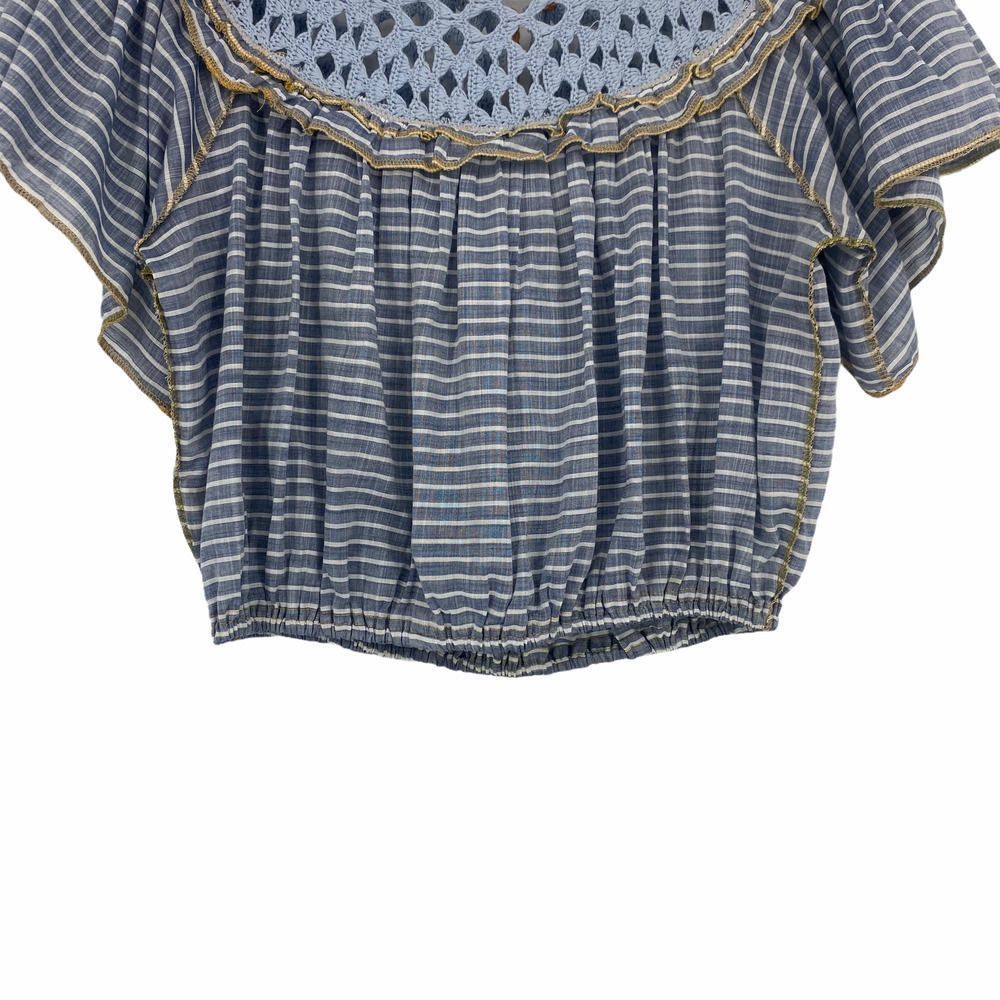 OPEN TO OFFERS! Free People Blue Striped Women's Top - Picture 7 of 11